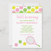 プリッシーテニスパーティーの招待状 招待状 (正面)