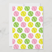 プリッシーテニスパーティーの招待状 招待状 (裏面)