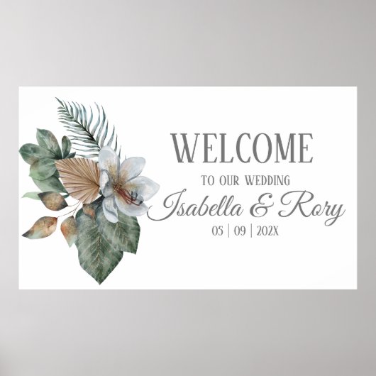 プリッティ ボーホー ブーケ ウェディング ポスター (正面)