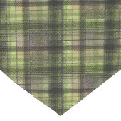 プリッドスコットランドタータンチェックグリーンブラッククラシック ショートテーブルランナー (コーナー)