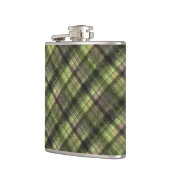 プリッドスコットランドタータンチェックグリーンブラッククラシック フラスク (左)