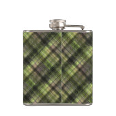 プリッドスコットランドタータンチェックグリーンブラッククラシック フラスク (裏面)