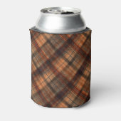 プリッドスコットランドタータンチェックブラウンオレンジブラッククラシック 缶クーラー (缶裏面)