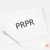 プリッパデカール 楕円形シール (封筒)