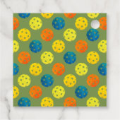 プリッピーなピックルボールパドル写真ディンク誕生日パーティー フェイバータグ (裏面)