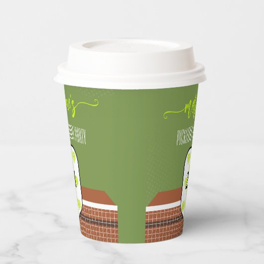 プリッピーなピックルボールパドル写真ディンク誕生日パーティー 紙コップ (左)