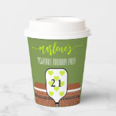 プリッピーなピックルボールパドル写真ディンク誕生日パーティー 紙コップ (正面)