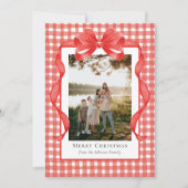 プリッピー ウォーターカラー リボン ギンガム シーズンカード (正面)