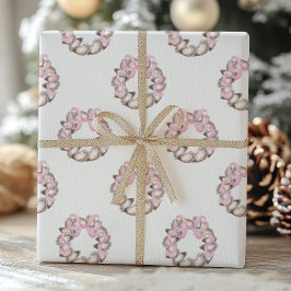 プリッピー コーストカントリー 貝殻 リボンリース クリスマス ラッピングペーパー