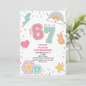 プリッピー パッチ 67 7歳の誕生日 招待状 (スタンド正面)