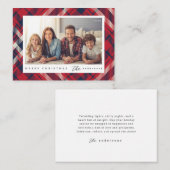 プリッモダンドメリークリスマスカスタム家族写真 ノートカード (正面/裏面)