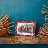 プリッモダンドメリークリスマスカスタム家族写真 フォトプラーク (側面)