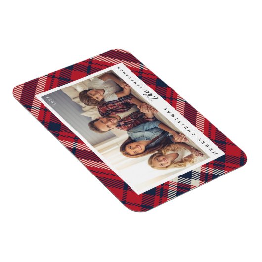 プリッモダンドメリークリスマスカスタム家族写真 マグネット (右側)