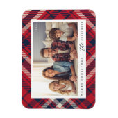 プリッモダンドメリークリスマスカスタム家族写真 マグネット (縦)