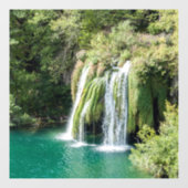 プリツヴィツェ国立公園の滝 – クロアチア ウィンドウサイン (シート)
