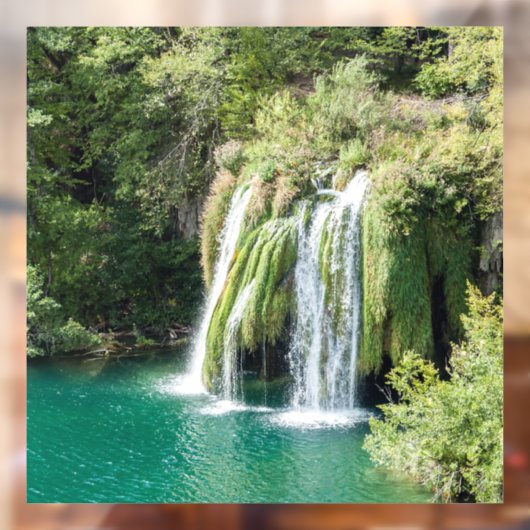 プリツヴィツェ国立公園の滝 – クロアチア ウィンドウサイン (シート2)
