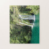 プリツヴィツェ国立公園の滝 – クロアチア ジグソーパズル (縦)