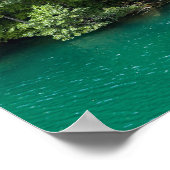 プリツヴィツェ国立公園の滝 – クロアチア ポスター (角)