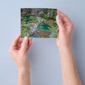 プリツヴィツェ湖公園の滝の滝の滝 チラシ (手)