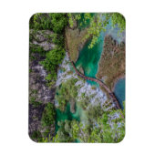 プリツヴィツェ湖公園の滝の滝の滝 マグネット (縦)
