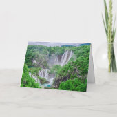 プリツヴィツレイクウォーターフォールドホリデーカード シーズンカード (裏面)