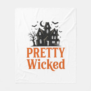 プリティウィキッド ビンテージ ハロウィン 廃墟の館 Tシャツ フリースブランケット