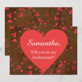 プリティハーツ ブライズメイドの提案 招待状 (正面/裏面)