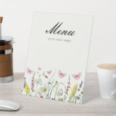 プリティバタフライメニュー ブライダルシャワー 台座サイン (インサイチュ)