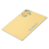 プリティフローラブーケカスタムーメモ帳 ノートパッド (アングル)