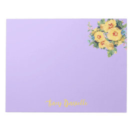 プリティフローラブーケカスタムー ノートパッド