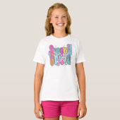 プリティーな女子の小学校2年生初めての学校コケッティ Tシャツ (正面フル)