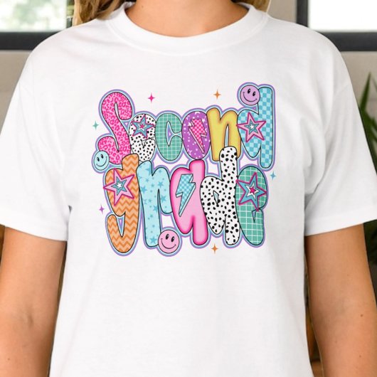 プリティーな女子の小学校2年生初めての学校コケッティ Tシャツ