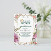 プリティーガーデン ブロッサム フラワーブライダルシャワー ポストカード (スタンド正面)