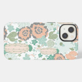 プリティーサボテンパターン iPhoneケース (裏面横)