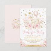 プリティースワンお姫様ピンクゴールドの本　ベイビーガール エンクロージャーカード (正面/裏面)
