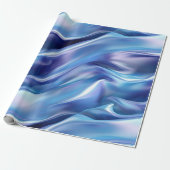 プリティードリーミーブルーパープルブライダルシャワー ラッピングペーパー (アンロールド)