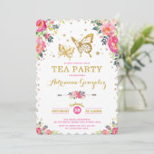プリティーバタフライ 水彩花のティーパーティー 招待状 (スタンド正面)