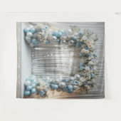 プリティーパステルブルーバルーンアーチ吊り下げ タペストリー (正面(横))