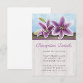 プリティーパープルリリーの受付カードです。 エンクロージャーカード (正面/裏面)