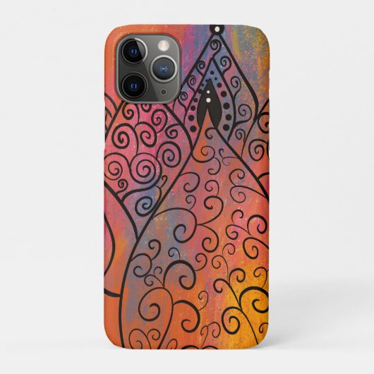 プリティーフローラルアート Case-Mate iPhoneケース (裏)