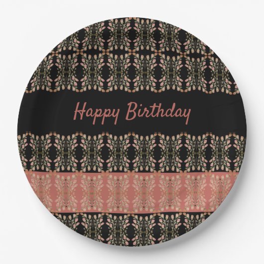 プリティーフローラルラウンド ペーパープレート (正面)