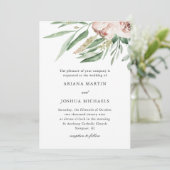 プリティーブラッシュ フローラル ウェディング 招待状 (スタンド正面)