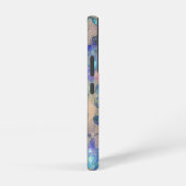 プリティーブルーレースバラ SAMSUNG GALAXYケース (右側面)