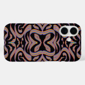 プリティーレインボーカラーリボンツイストパターンアート Case-Mate iPhoneケース (裏面 (横))