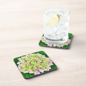 プリティー ハイドランジア フラワー アートコースター セット コースター (右側)