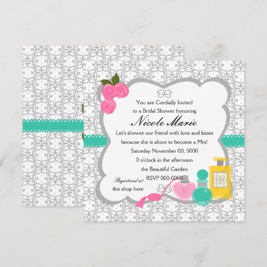 プリティー・パフューム 招待状 (正面/裏面)