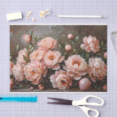 プリティー ピオニー ペイント ブラッシュ ピンク デコパージュ 薄葉紙 (クラフト)