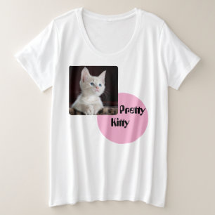 プリティ子猫 プラスサイズTシャツ