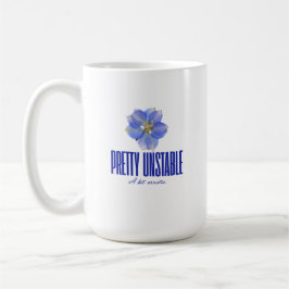 プリティ・アンストable: ブルー・フローラル・ステートメントTシャツ コーヒーマグカップ