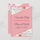 プリティ パステル ペタル セーブザデート (正面/裏面)